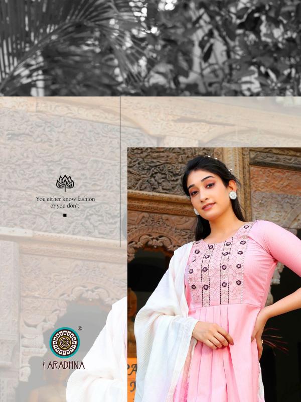 Aradhna Grace 2 Nayra  Cotton Designer Cut Kurti With Dupatta